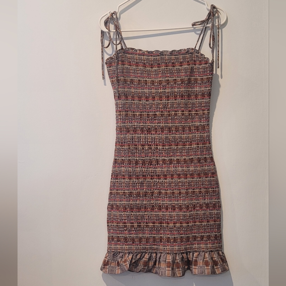 Storia Multicolor Striped Mini Dress